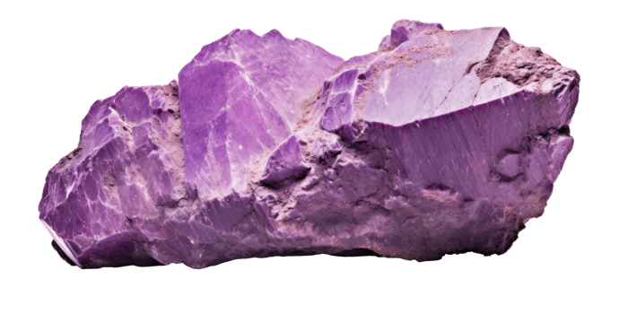 AI generated Heavy Purple Rock Isolated Image png