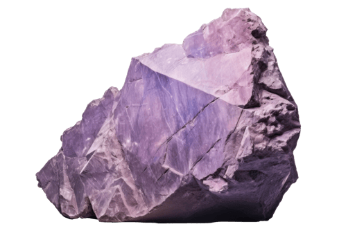 AI generated Heavy Purple Rock Isolated on Background png