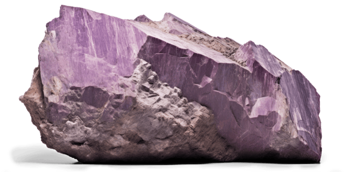 AI generated Heavy Purple Rock Isolated on Background png