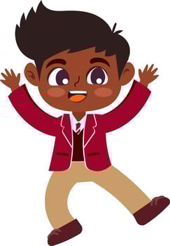 cute children  cartoon style vector