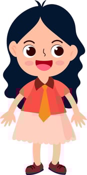 cute children  cartoon style vector