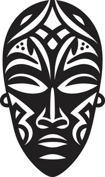 Symbolic Identity Tribal Emblem in Vector Timeless Threads African Tribe Emblem