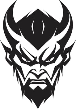 Morbid Masquerade Black Devil Dances with Deceit Stygian Symphony A Devil s Chorus Screams in Black Lines vector