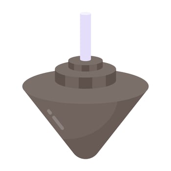 A trendy vector design of plumb bob