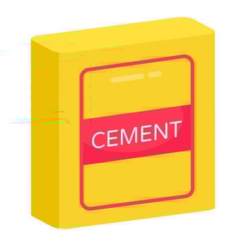 Perfect design icon of cement sack vector