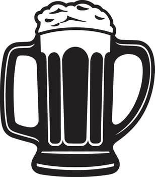Craft Ale Symbol Black Beer Stein Cheers Icon Vector Beer Tankard