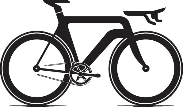 Classic Wheel Black Bike Design Cycle Craft Black Vector Icon