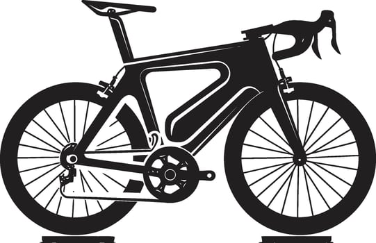 Cycle Iconic Black Bike Emblem Urban Cycle Vector Bike Logo