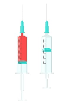 vector realistic correction. syringe vector illustration design