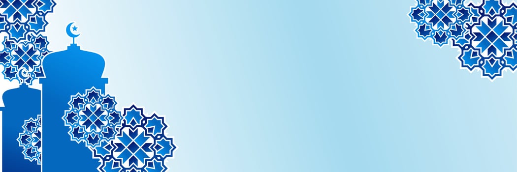 Islamic blue background, with beautiful mandala ornament. vector template for banner, poster, social media, greeting card for Islamic holidays, ramadan, eid al-fitr, eid al-adha, maulid.
