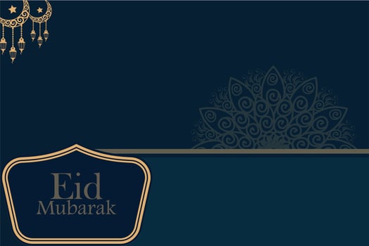 Eid Mubarak modern abstract background. Islamic poster in Arabic style. vector