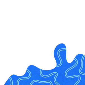 Blue Wavy Corner Shape png