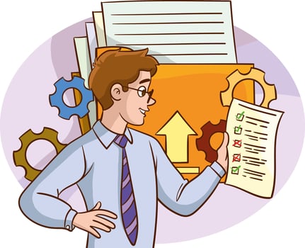 Businessman cartoon design, Management corporate job occupation and worker theme Vector illustration