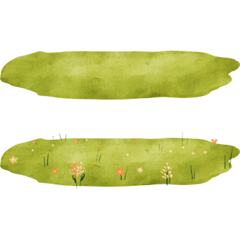 A sea of green meadows, featuring both floral and plain variations, for background embellishments. watercolor. artworks for children's books, posters, and vibrant designs for textiles and stationery png