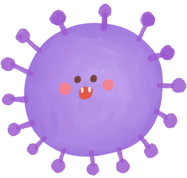 virus Characters. Alian Characters. Isolated icon on transparent background png
