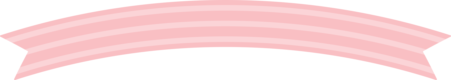 Cute pastel pink patterned ribbon label. Flat design illustration. png