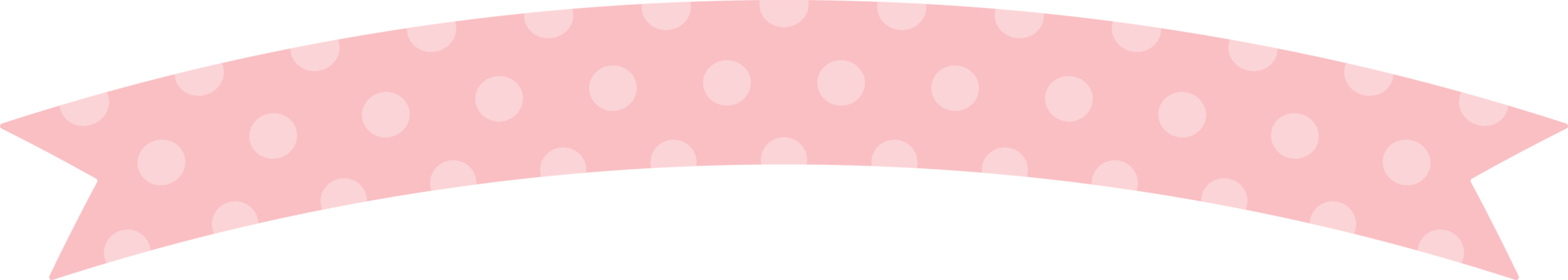 Cute pastel pink patterned ribbon label. Flat design illustration. png