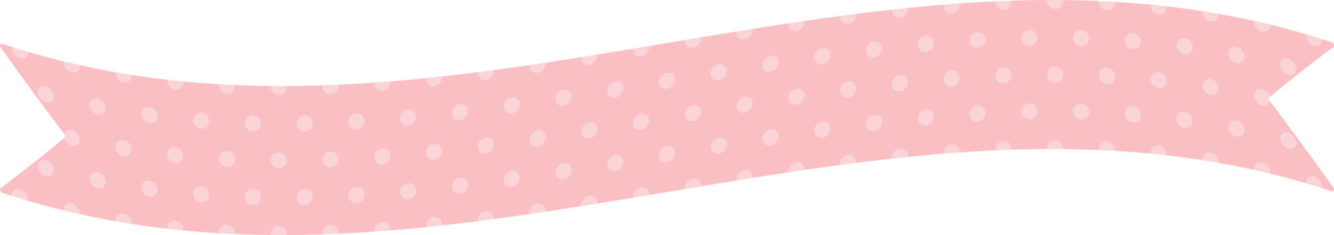 Cute pastel pink patterned ribbon label. Flat design illustration. png