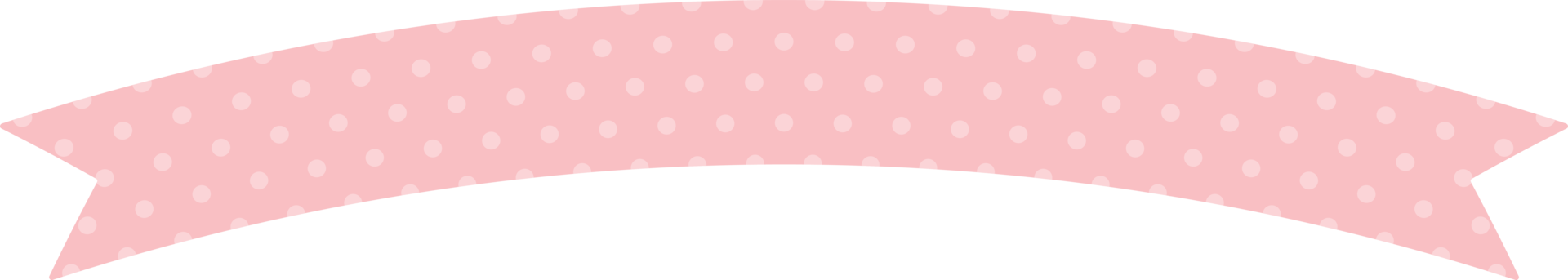 Cute pastel pink patterned ribbon label. Flat design illustration. png