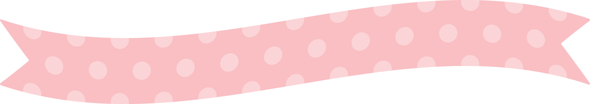 Cute pastel pink patterned ribbon label. Flat design illustration. png