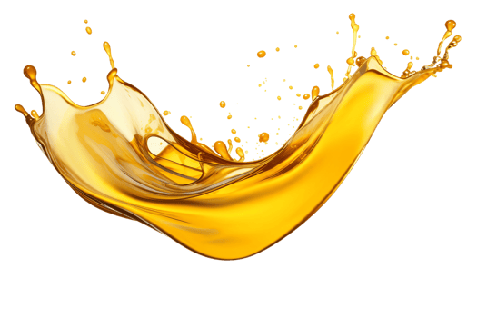 AI generated Oil Drop Splash with Transparent Background. png