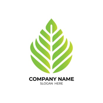 Green Leaf Icon Vector Illustrations. Landscape design, garden, Plant, nature and ecology vector logo. Ecology Happy life Logotype concept icon. Vector illustration, Graphic Design