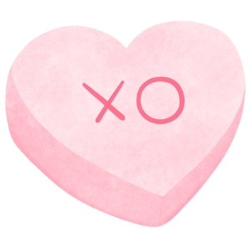 Watercolor pink valentine marshmallow heart clipart. png