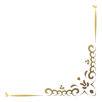 Gold vintage corner and frame filigree. Retro swirl divider pattern ornament with classic style. Element design calligraphy. Decoration for frame, greeting card, invitation, menu, certificate. png