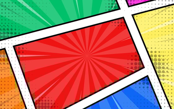 Comic cartoon playful vector background design