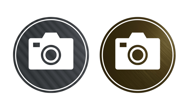 camera icon symbol with texture png