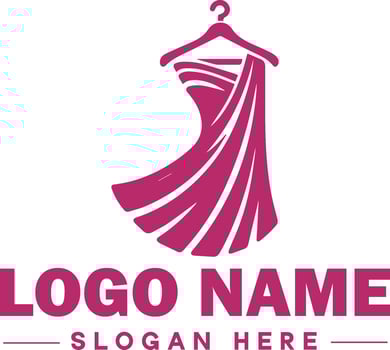 Fashion logo Luxury Glamour Elegant Logo Icon clean flat modern minimalist business logo editable vector