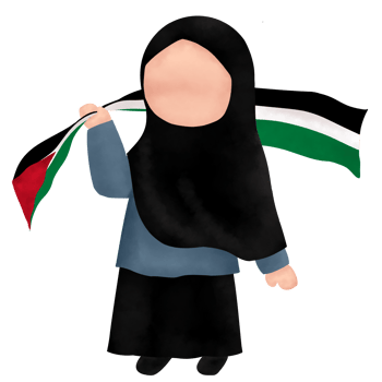 illustration of young muslim girl png