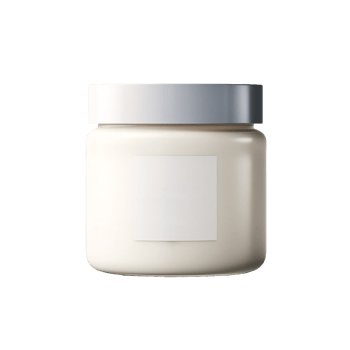 AI generated a jar of cream on a transparent background png