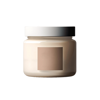 AI generated a jar of cream on a transparent background png