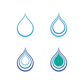 water drop Logo Template vector