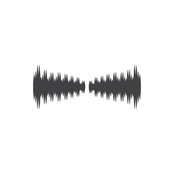sound wave ilustration logo vector