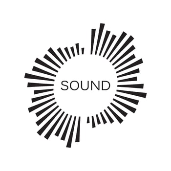 sound wave ilustration logo vector