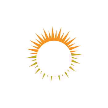Vector sun Icon Logo Template