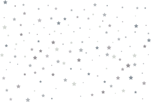 Magic pattern of silver stars png