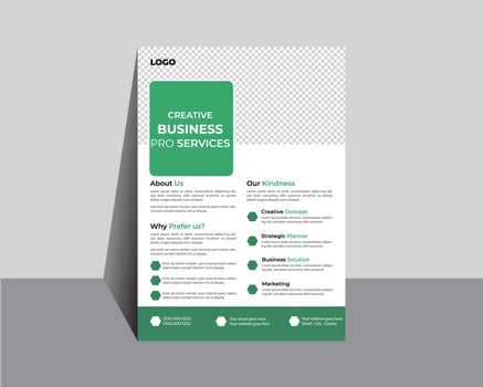 Vector business flyer abstract business flyer, vector frame design.
