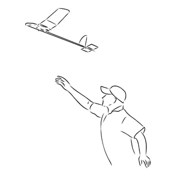 aircraft modeling vector sketch
