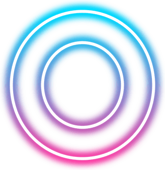 Neon Glow Alphabet O png