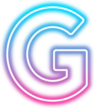 Neon Glow Alphabet G png