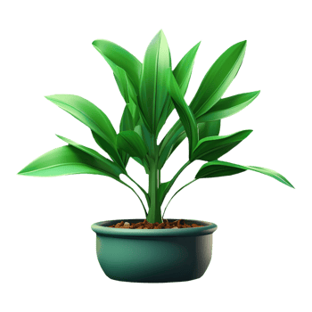 AI generated Plant in a Pot on Transparent background - Ai Generated png