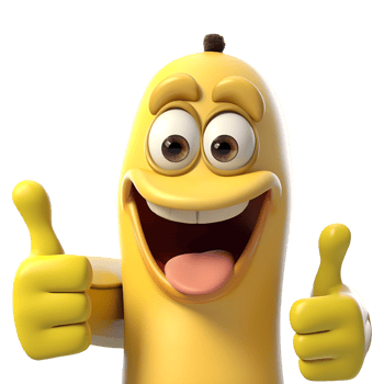 AI generated Funny Banana Cartoon on Transparent background - Ai Generated png