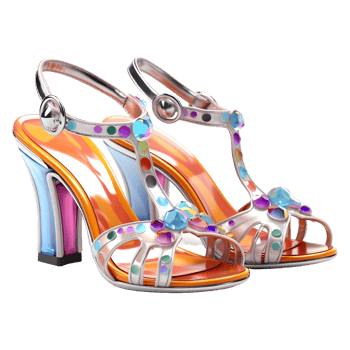 AI generated Ladies Sandal on Transparent background - Ai Generated png