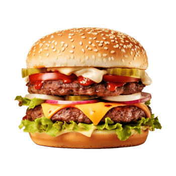 AI generated Zinger Burger on Transparent background - Ai Generated png