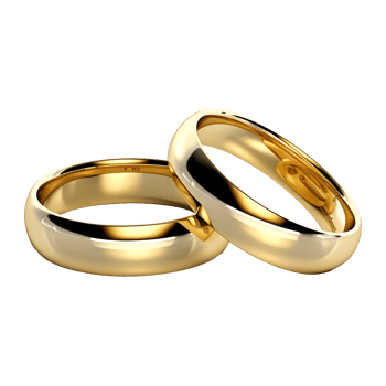 AI generated Couple Ring on Transparent background - Ai Generated png