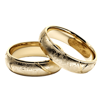 AI generated Couple Ring on Transparent background - Ai Generated png