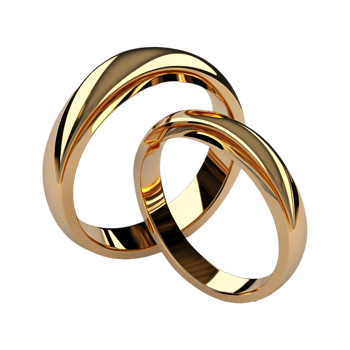 AI generated Couple Ring on Transparent background - Ai Generated png
